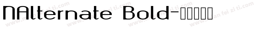 NAlternate Bold字体转换